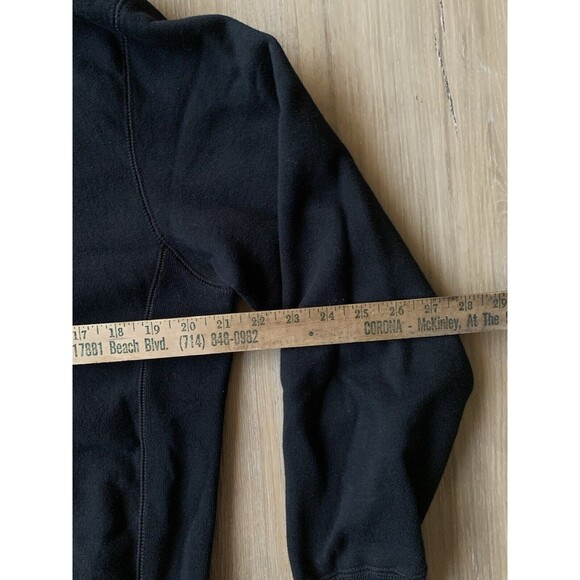 NWOT “Busy Focusing On The Good”Motivational Black Hoodie Top Fabric Men’s SMALL - Picture 11 of 14